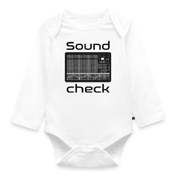 Soundcheck Mischpult - Baby Bio-Langarm-Body - Weiß - Vorne