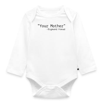 Freud - Baby Bio-Langarm-Body - Weiß - Vorne