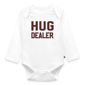 hug - Organic Longsleeve Baby Bodysuit - white - Front