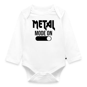 Heavy Metal Mode on - Body Bébé bio manches longues - blanc - Devant