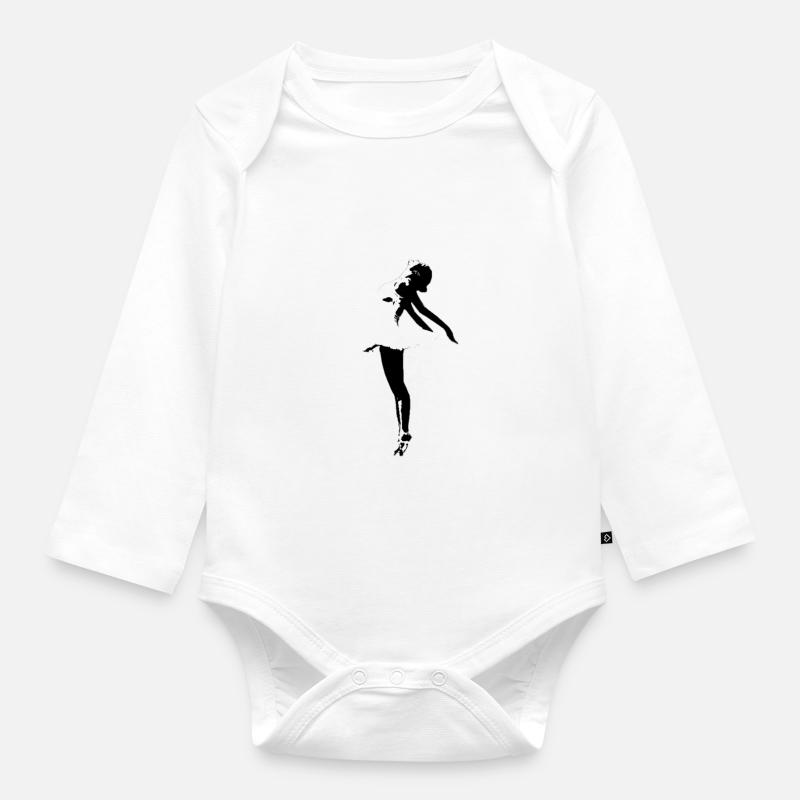 Danse classique fumée (blanc) - Body Bébé bio manches longues - blanc