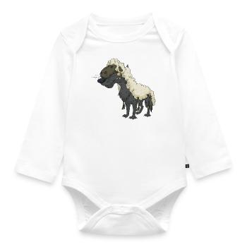Lustiger Niedlicher Cooler Wolf Schaf - Baby Bio-Langarm-Body - Weiß - Vorne