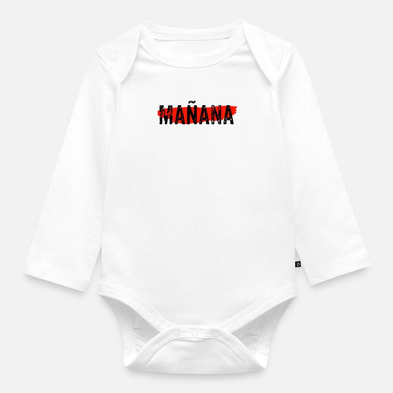 Manana - Baby Bio-Langarm-Body - Weiß