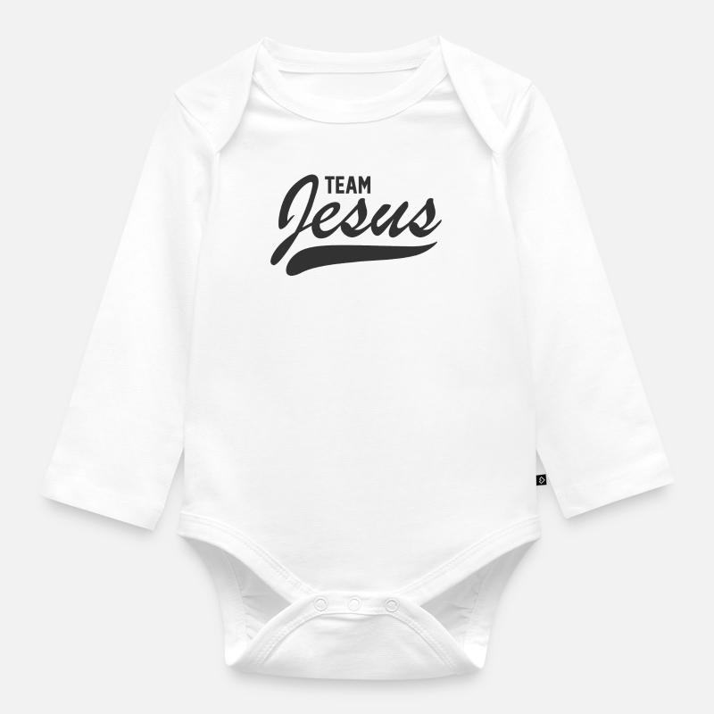 Jésus - Body Bébé bio manches longues - blanc