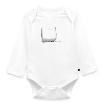 Morceau de sucre - Body Bébé bio manches longues - blanc - Devant