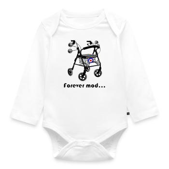 forever mod - Baby Bio-Langarm-Body - Weiß - Vorne