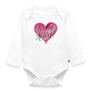 Wild at heart - Organic Longsleeve Baby Bodysuit - white - Front