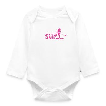 Cadeau de stand up paddle Standup paddler iSUP - Body Bébé bio manches longues - blanc - Devant
