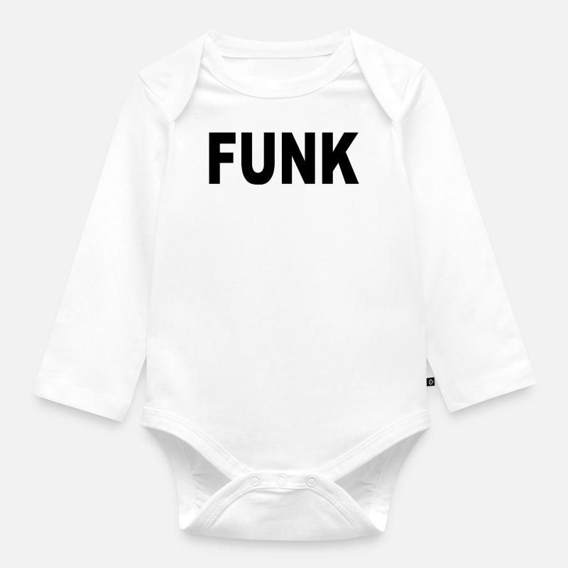 FUNK - Baby Bio-Langarm-Body - Weiß