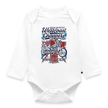 Choppers - Organic Longsleeve Baby Bodysuit - white - Front