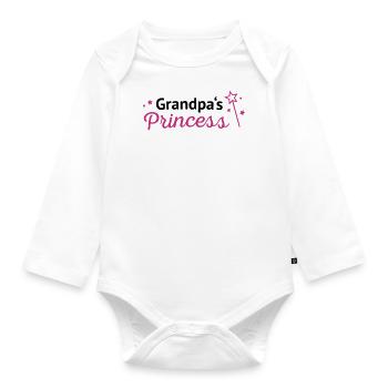Grandpas princess - Body Bébé bio manches longues - blanc - Devant