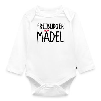 Freiburger Mädel - Baby Bio-Langarm-Body - Weiß - Vorne
