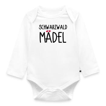 Schwarzwaldmädel - Baby Bio-Langarm-Body - Weiß - Vorne
