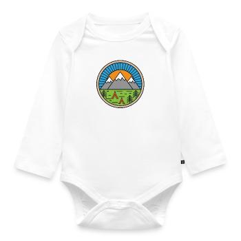 camping - Organic Longsleeve Baby Bodysuit - white - Front