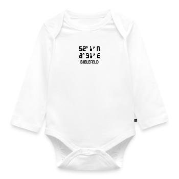 Bielefeld - Organic Longsleeve Baby Bodysuit - white - Front
