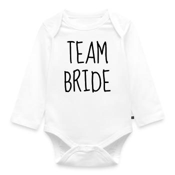 Marriage Wedding Bride Groom Hochzeit Mariage Love - Organic Longsleeve Baby Bodysuit - white - Front