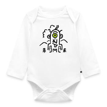 Zyklob minimal - Baby Bio-Langarm-Body - Weiß - Vorne
