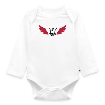 Erste Hilfe / Retter / Retterin / Arzt - Baby Bio-Langarm-Body - Weiß - Vorne