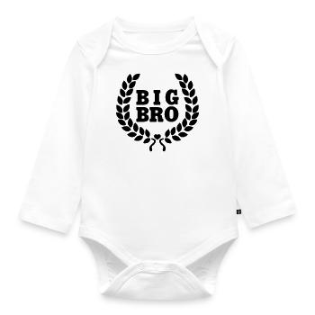 Big BRO - Big Brother - big brother - Organic Longsleeve Baby Bodysuit - white - Front