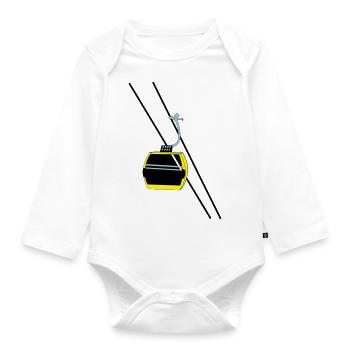 La Paz Bolivia Téléphérique - Body Bébé bio manches longues - blanc - Devant