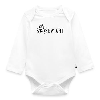 Bösewicht - Baby Bio-Langarm-Body - Weiß - Vorne
