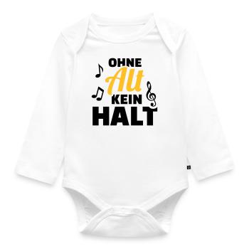 Chor - Baby Bio-Langarm-Body - Weiß - Vorne