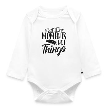 Reisen - Baby Bio-Langarm-Body - Weiß - Vorne