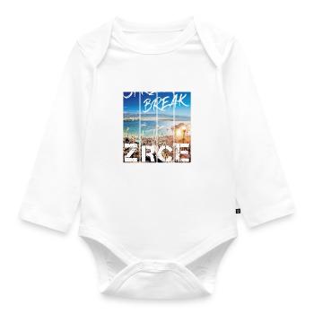 Zrce Spring Break - Organic Longsleeve Baby Bodysuit - white - Front
