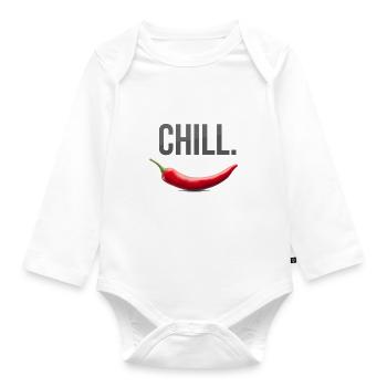 Chill - Baby Bio-Langarm-Body - Weiß - Vorne
