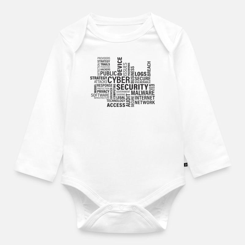 Cyber - Body Bébé bio manches longues - blanc
