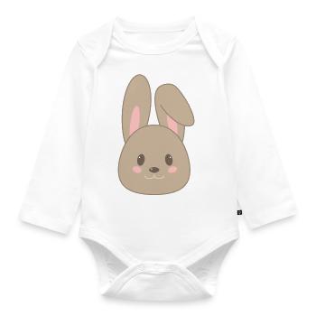 Hare - Organic Longsleeve Baby Bodysuit - white - Front