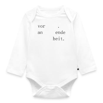 Ansteckende Gesundheit - Baby Bio-Langarm-Body - Weiß - Vorne