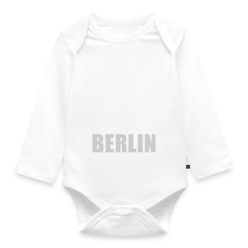 Berliner Fernsehturm - Baby Bio-Langarm-Body - Weiß - Vorne
