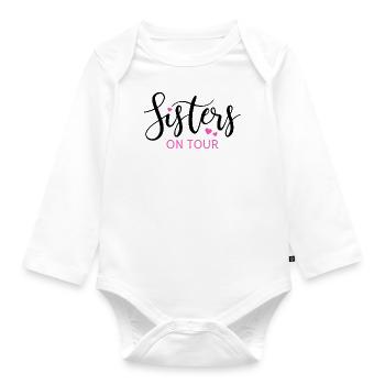 Sœurs Sœurs Frères et sœurs Sœurs en tournée - Body Bébé bio manches longues - blanc - Devant