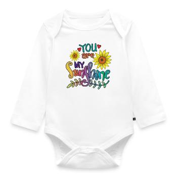 Tu es mon soleil - Body Bébé bio manches longues - blanc - Devant