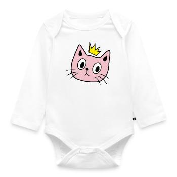 CATS - Baby Bio-Langarm-Body - Weiß - Vorne