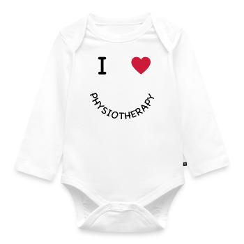 Physiotherapie - Baby Bio-Langarm-Body - Weiß - Vorne