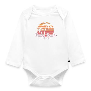 Psalm Beach (1) - Badge d'été Psaume 139 - Body Bébé bio manches longues - blanc - Devant