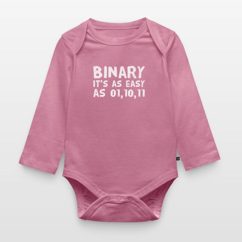 Informatiker Coder Binär Binary lustiger Spruch Baby Bio-Langarm-Body