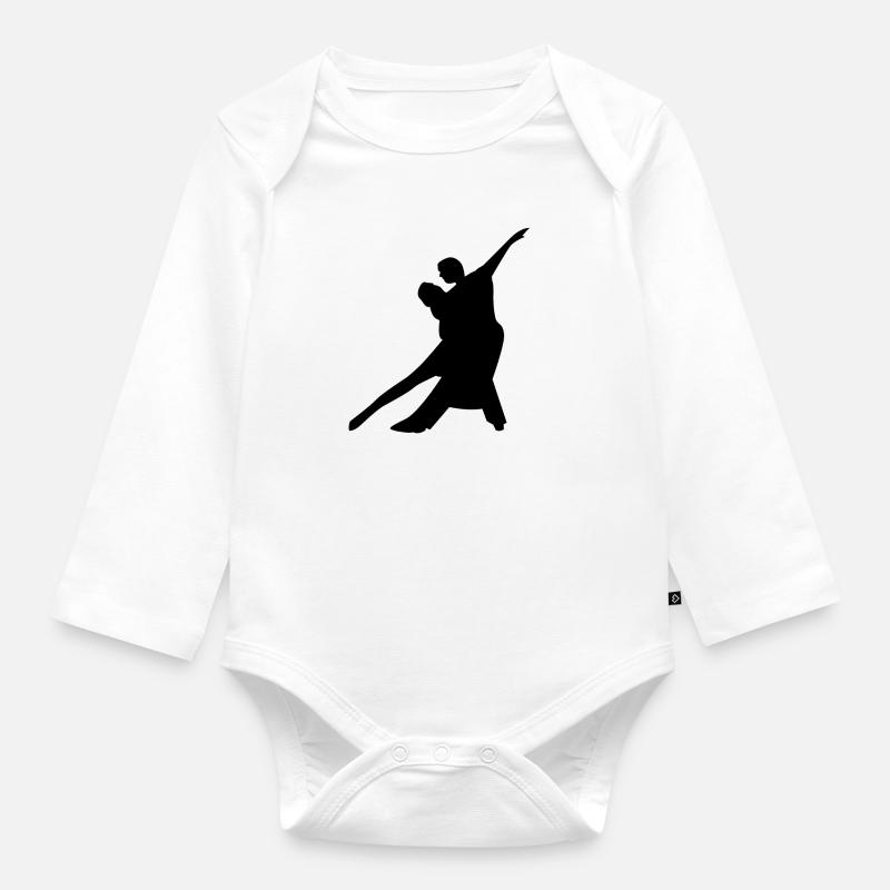 Tango de danse - Body Bébé bio manches longues - blanc