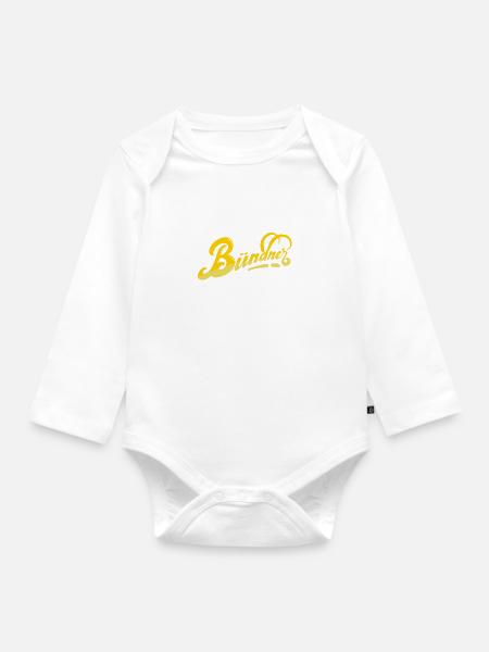 Bündner - Baby Bio-Langarm-Body - Weiß