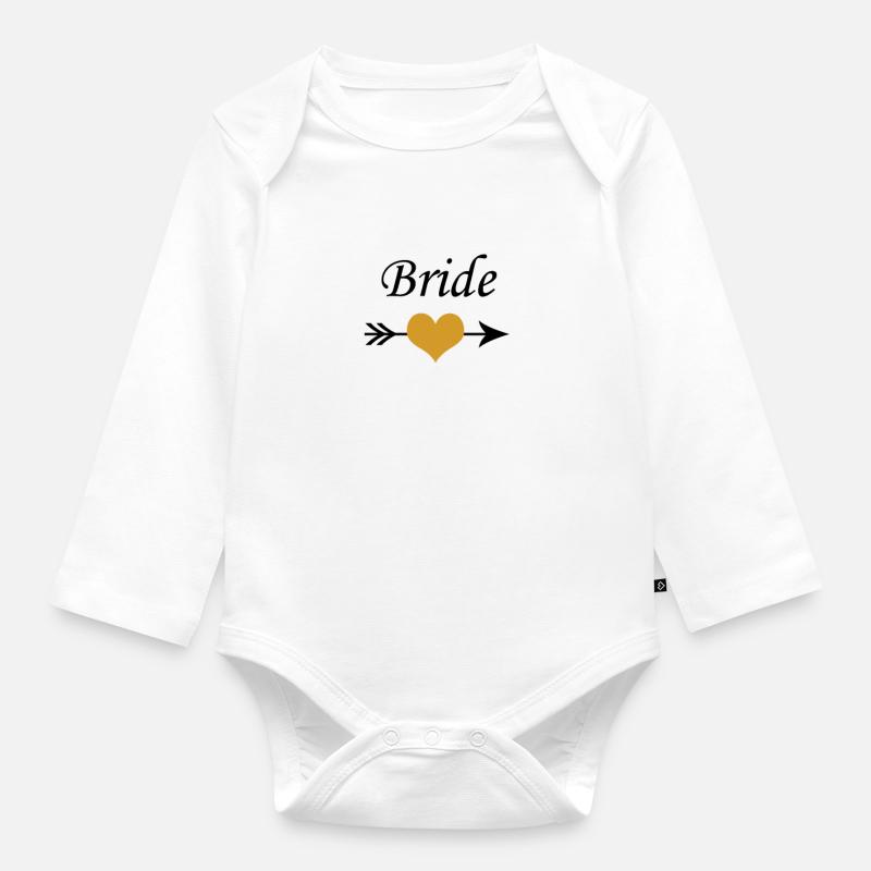 Bride | Wedding | Wedding | Bride - Organic Longsleeve Baby Bodysuit - white
