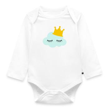 cloud - Organic Longsleeve Baby Bodysuit - white - Front