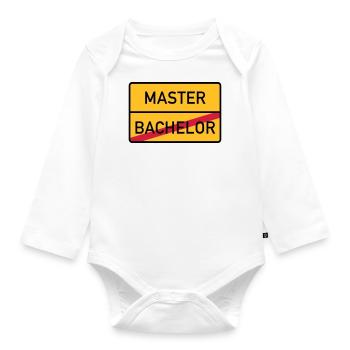 master - Organic Longsleeve Baby Bodysuit - white - Front