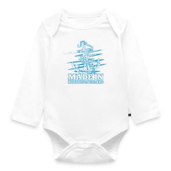 Northern Germany Made in Anker Maritim Sailor - Organic Longsleeve Baby Bodysuit - white - Front