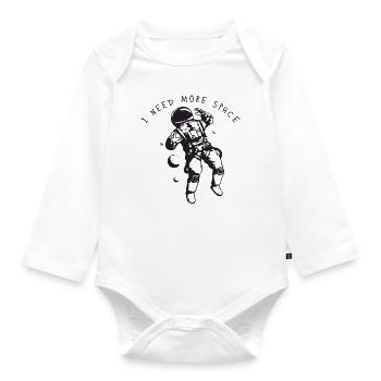 NASA - Organic Longsleeve Baby Bodysuit - white - Front