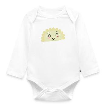 Kleine Schwäbin Schwabe Baby Maultaschen Schwaben - Baby Bio-Langarm-Body - Weiß - Vorne