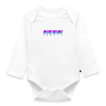Neon Legacy Synthwave - Body Bébé bio manches longues - blanc - Devant
