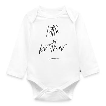 Petit frère - Body Bébé bio manches longues - blanc - Devant