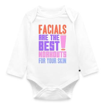 Soins du visage Skin Derma Dermatologist Gifts - Body Bébé bio manches longues - blanc - Devant